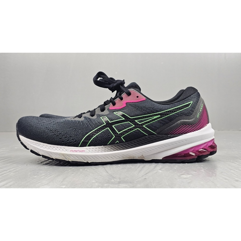Asics GT 1000 Running Shoes Womens 11 Black Athletic Sneakers Gym Walking